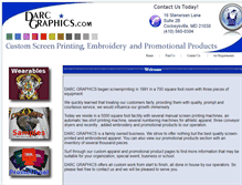 Tablet Screenshot of darcgraphics.com